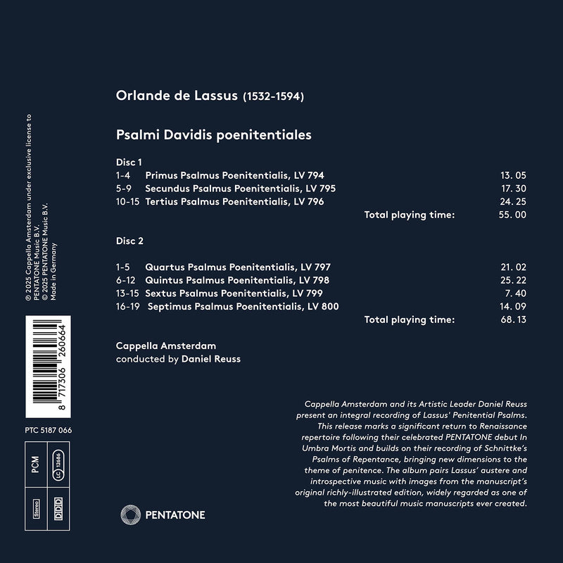 Lassus: Penitential Psalms / Reuss, Cappella Amsterdam
