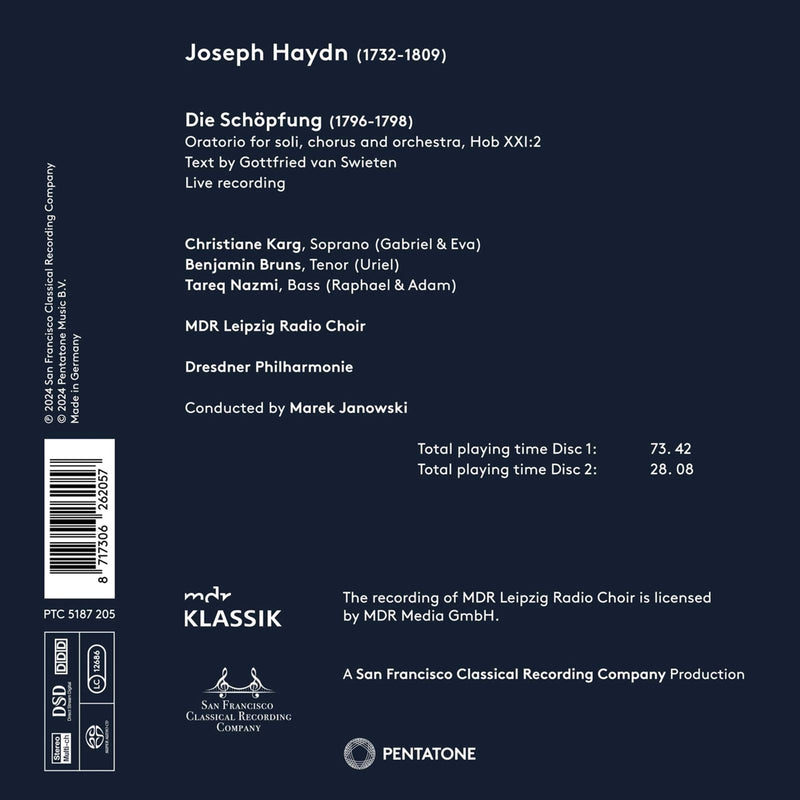Haydn: Die Schopfung / Janowski, Dresden Philharmonie