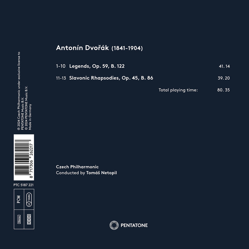 Dvořák: Legends & Rhapsodies / Netopil, Czech Philharmonic