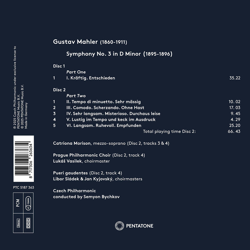 Mahler: Symphony No. 3 / Bychkov, Czech Philharmonic