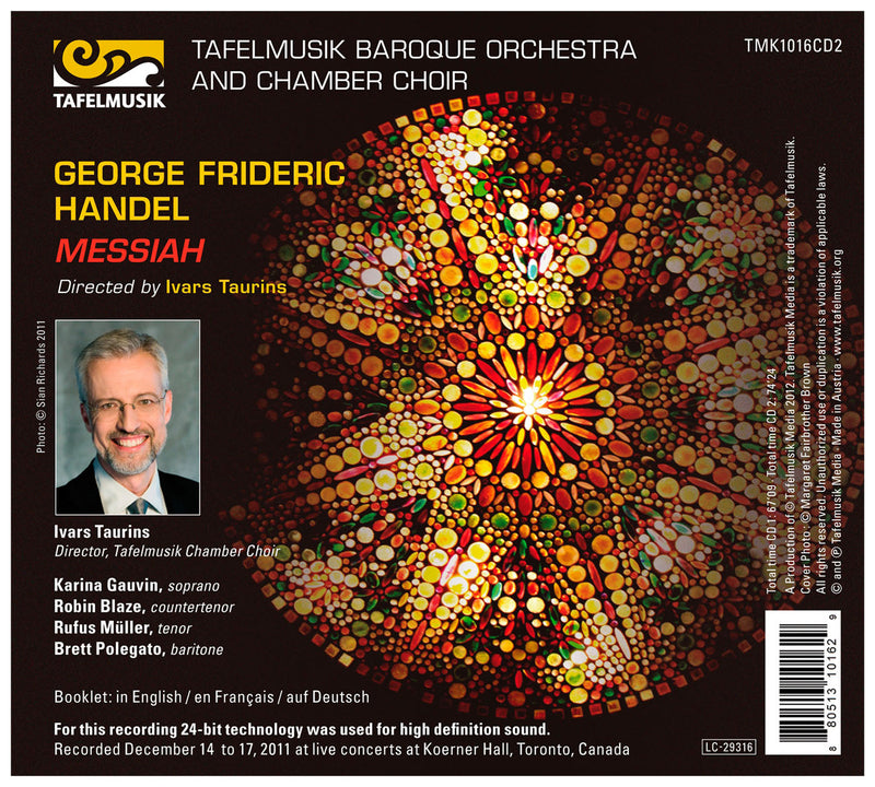 Handel: Messiah / Taurins, Gauvin, Blaze, Muller, Polegato