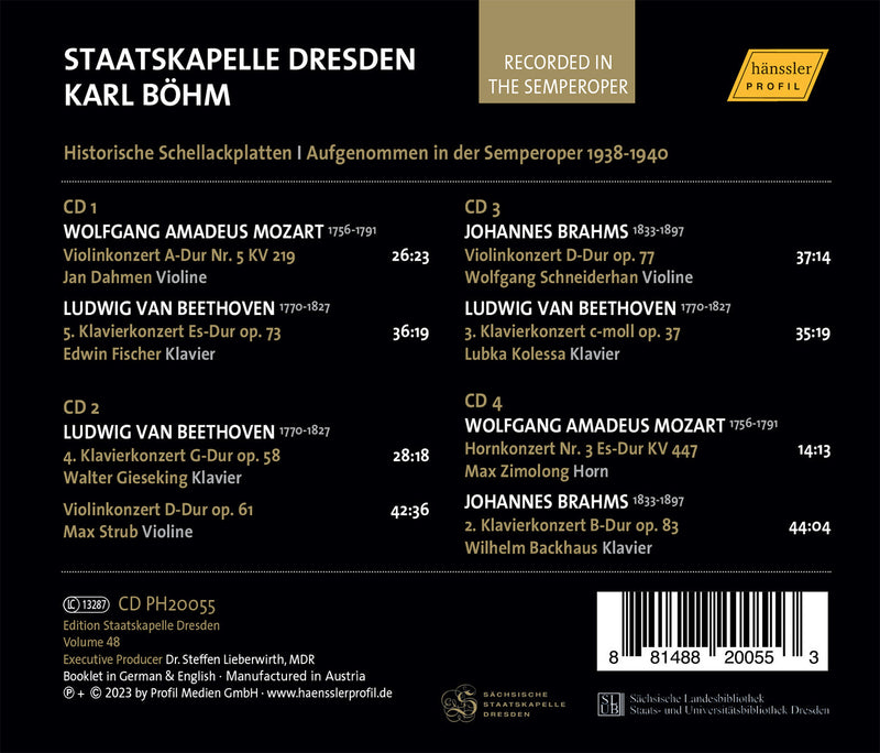 Edition Staatskapelle Dresden, Vol. 48 - Instrumentalkonzert