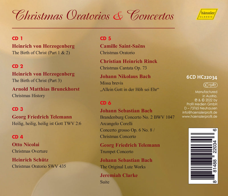 Christmas Oratorios & Concertos - Bach & Beyond