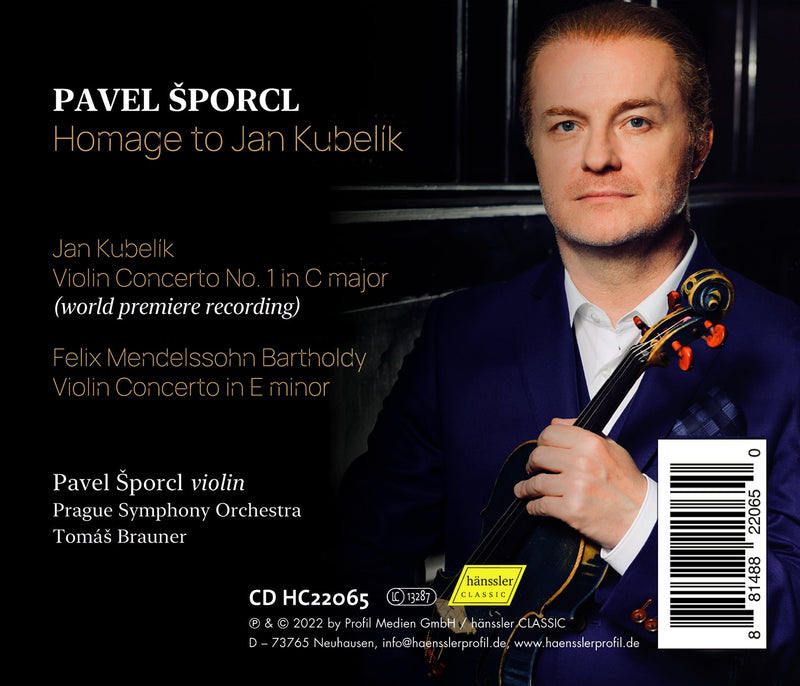 Mendelssohn & Kubelík: Homage to Jan Kubelík / Šporcl, Brauner, Prague SO