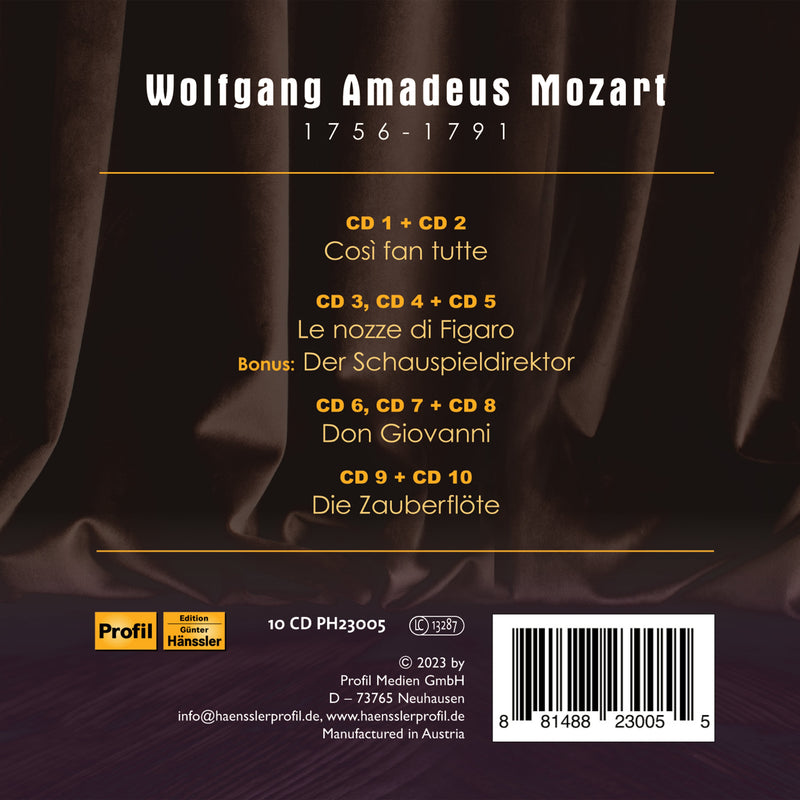 Mozart: 4 Complete Operas - 1955 Historical Recordings