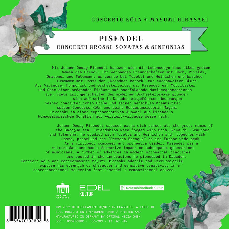 Pisendel: π (Pi) / Hirasaki, Concerto Köln