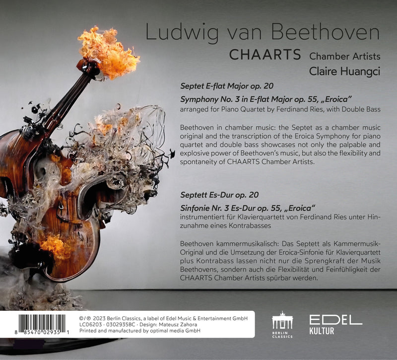 Beethoven: Septet; "Eroica" for Piano Quintet / Huangci, CHAARTS Chamber Artists