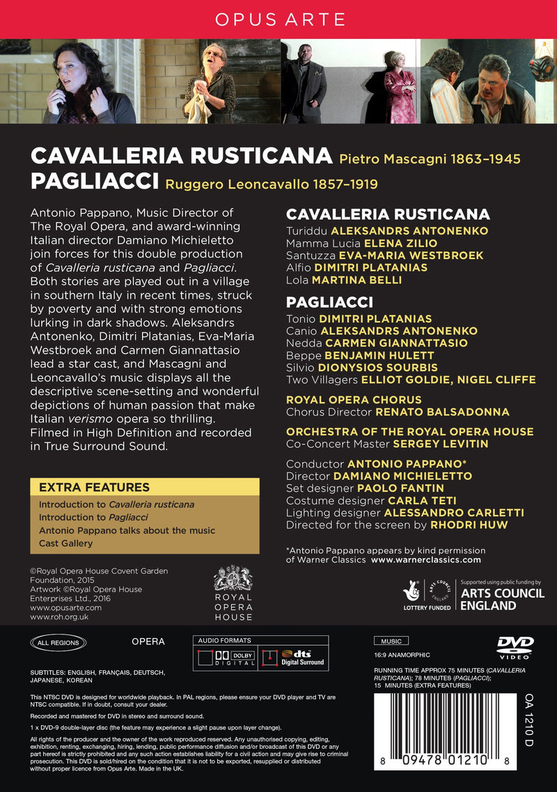 Mascagni: Cavalleria Rusticana - Leoncavallo: Pagliacci