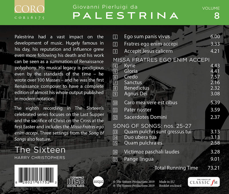 Palestrina, Vol. 8 / Christophers, The Sixteen