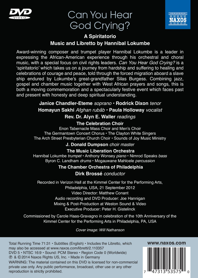 Lokumbe: Can You Hear God Crying / Brosse, Chamber Orchestra of Philadelphia
