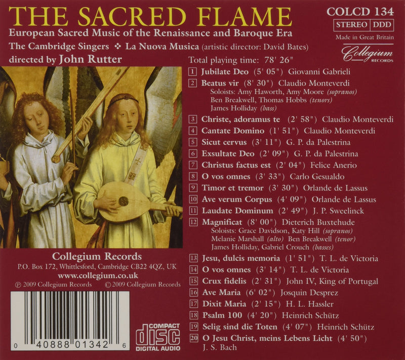 The Sacred Flame / Rutter, Cambridge Singers, La Nuova Musica