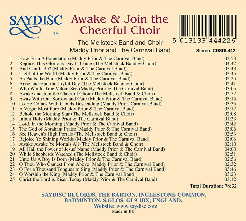 Awake & Join the Cheerful Choir / Prior, Mellstock Band & Choir