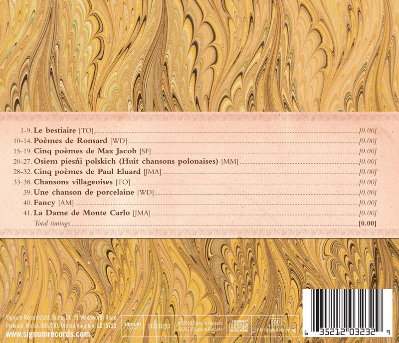 The Complete Songs of Poulenc Vol. 4