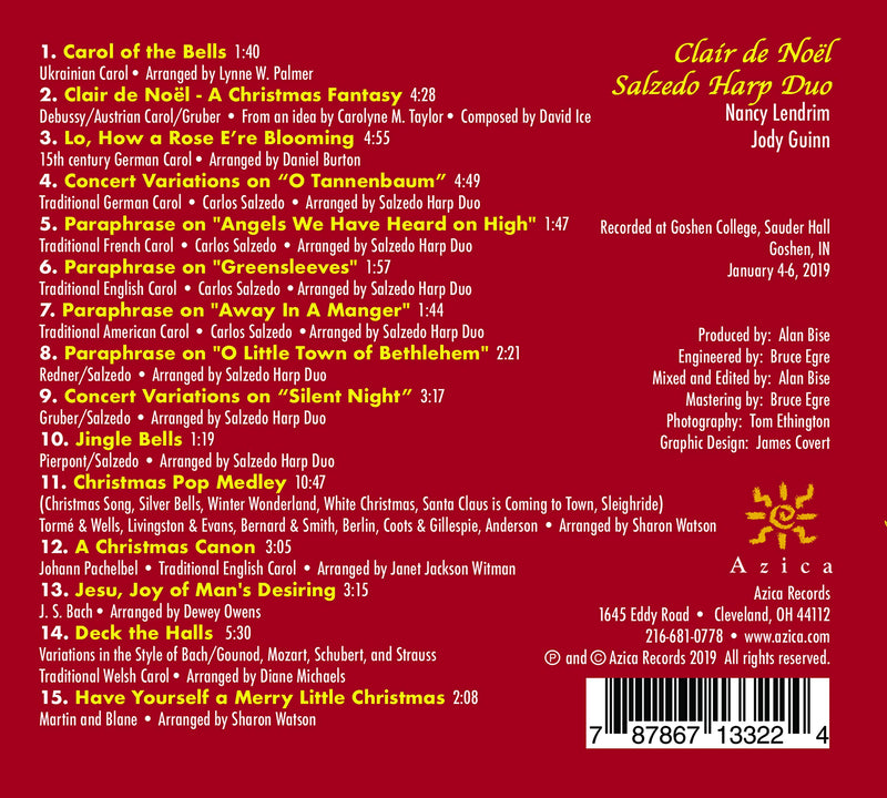 Clair de Noel / Salzedo Harp Duo