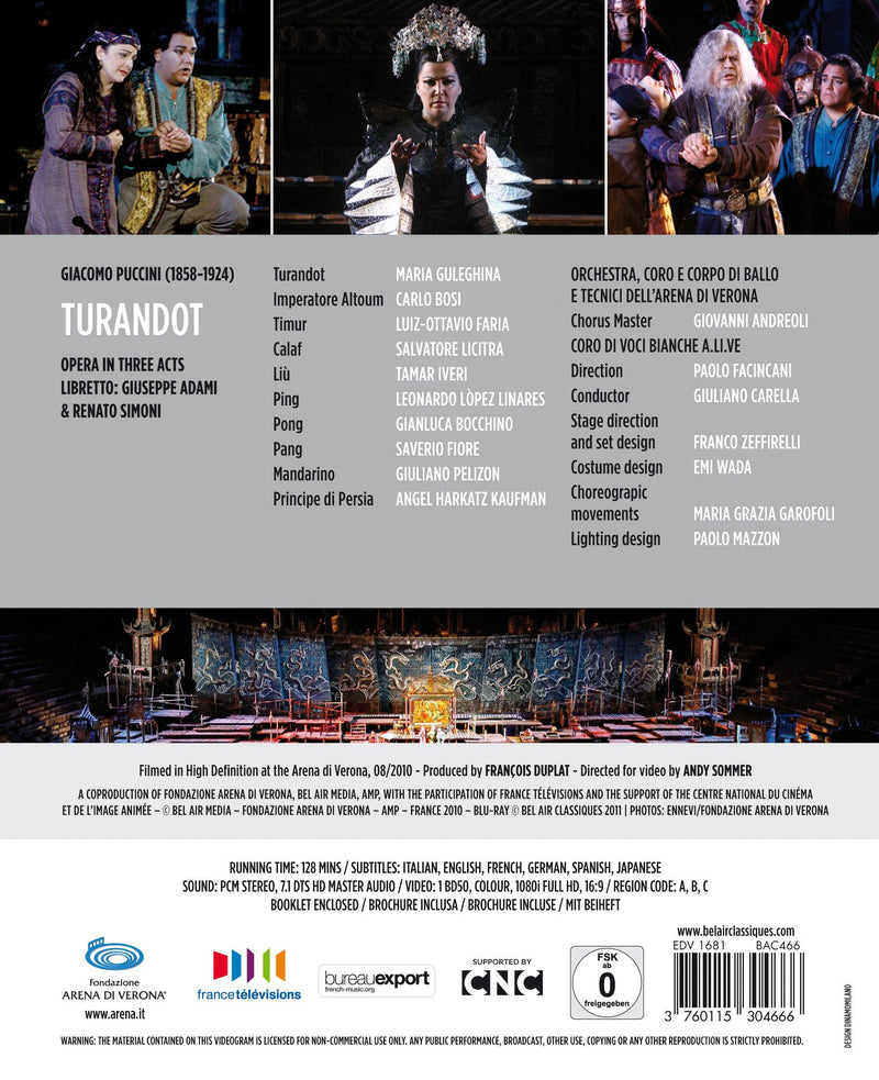 TURANDOT (BLURAY)