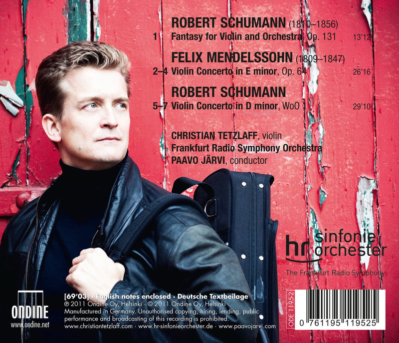 Mendelssohn, Schumann: Violin Concertos / Christian Tetzlaff, Paavo Jarvi