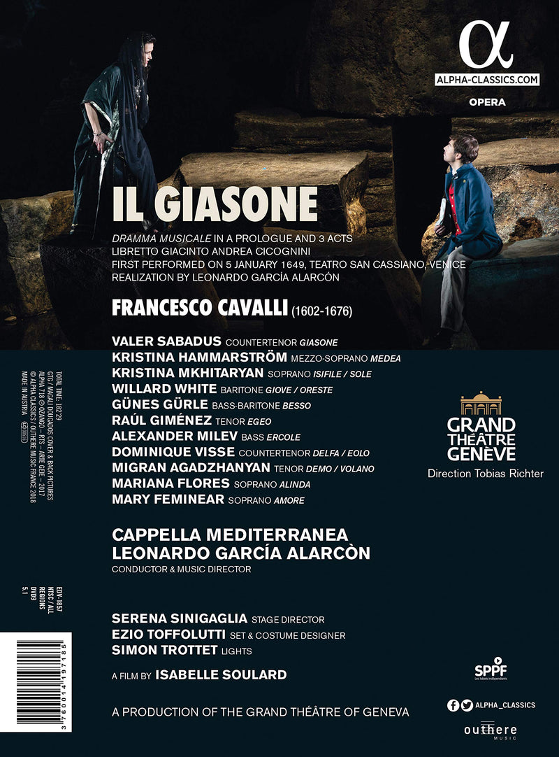Cavalli: Il Giasone / Alarcon, Sabadus, Hammarstrom, Cappella Mediterranea