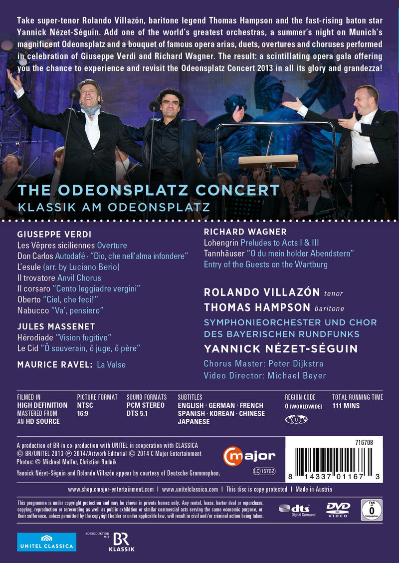 Verdi & Wagner - The Odeonsplatz Concert / Thomas Hampson, Ronaldo Villazon, Yannick Nezet-seguin