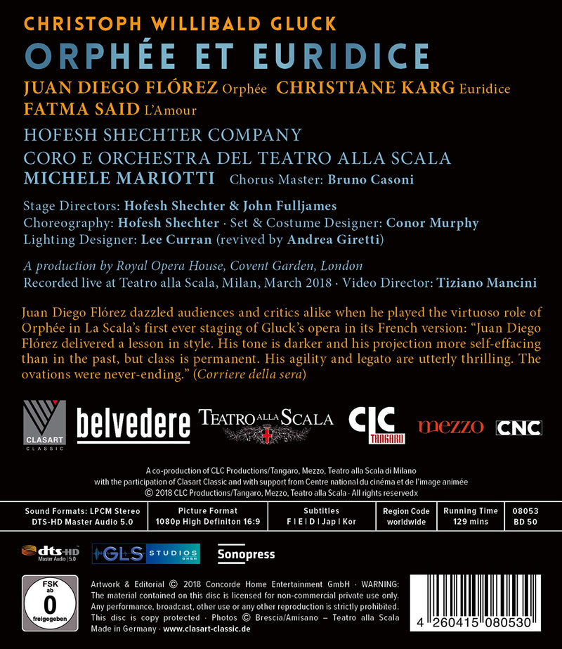 Gluck: Orphee et Euridice / Mariotti, Teatro alla Scala [Blu-ray]