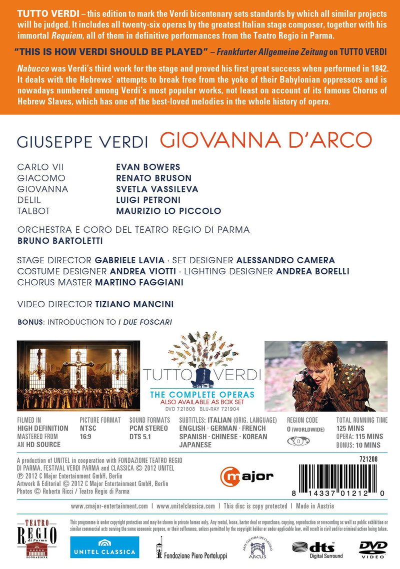 Verdi: Giovanna d'Arco / Vassileva, Bruson, Bartoletti