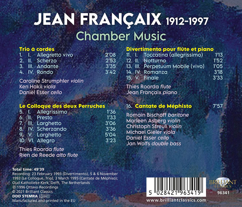 Françaix: Chamber Music / Various