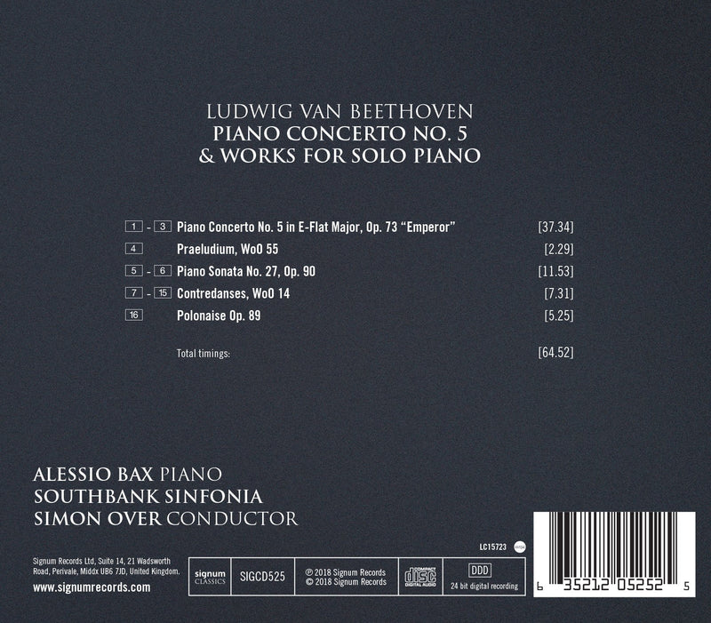 Beethoven: Piano Concerto No. 5 & Works for Solo Piano / Bax