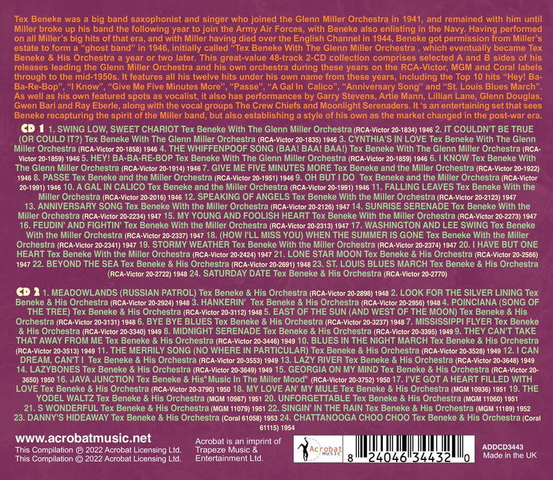 HEY BA-BA-RE-BOP - THE SINGLES COLLECTION 1946-54
