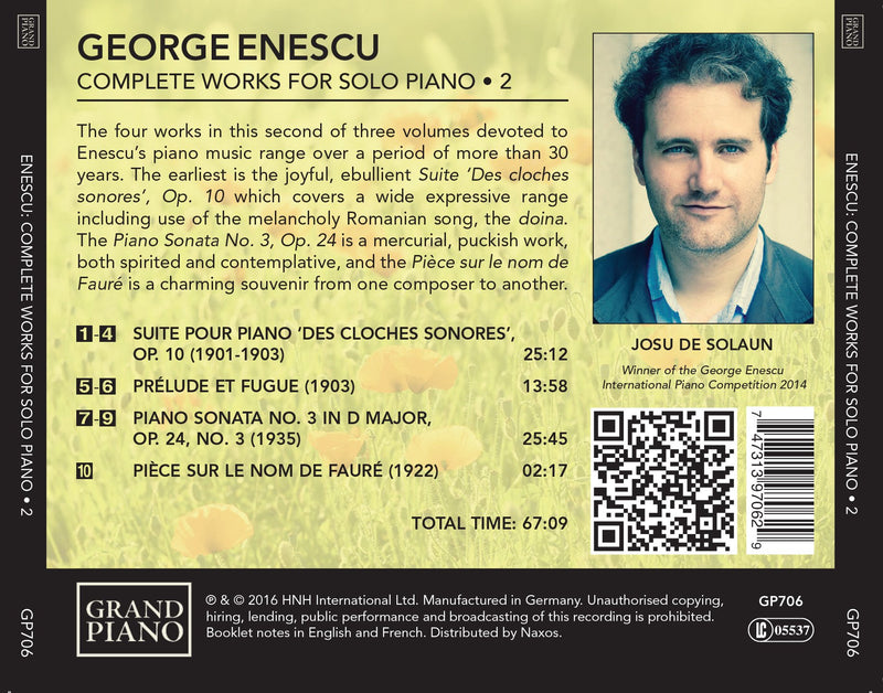 Enescu: Complete Works for Solo Piano, Vol. 2