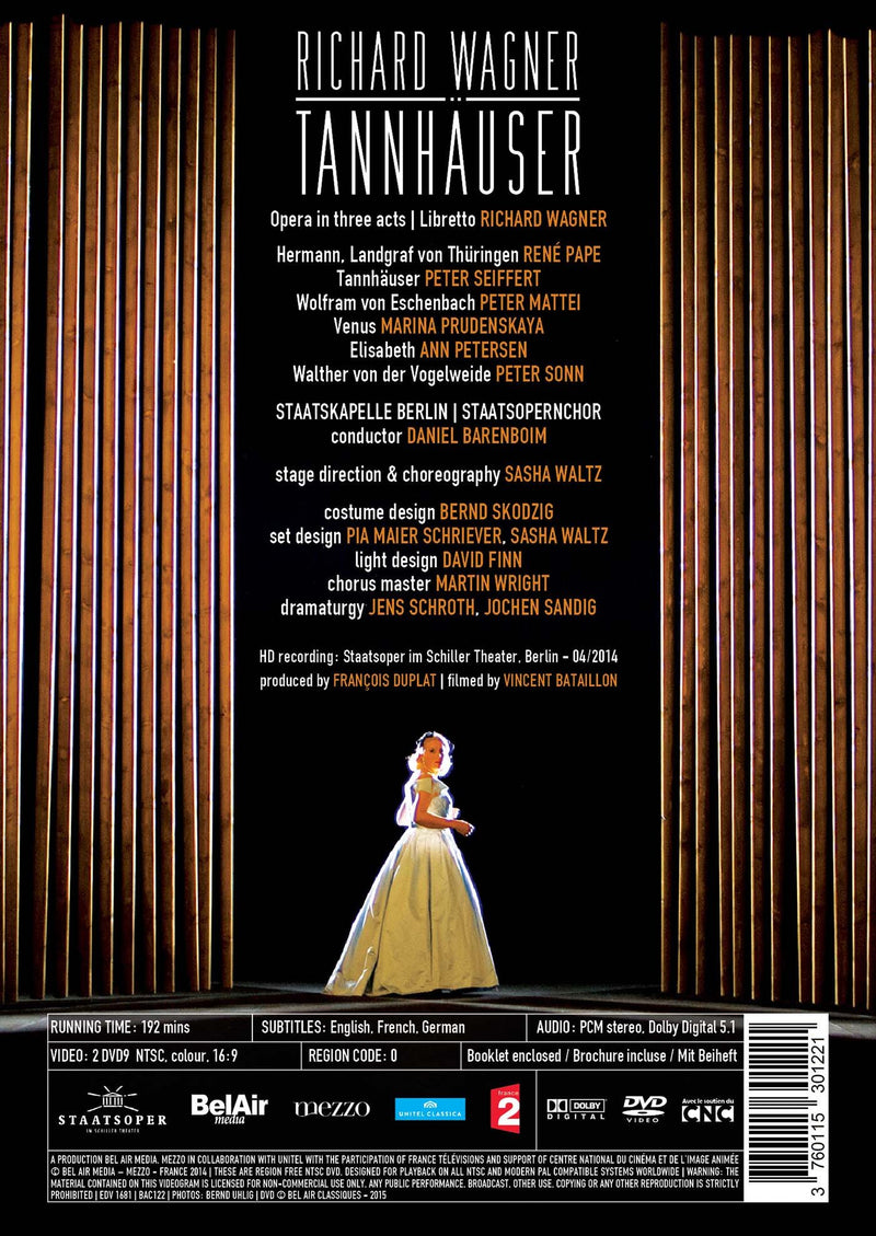Wagner: Tannhauser / Pape, Seiffert, Prudenskaya, Barenboim, Staatskapelle Berlin