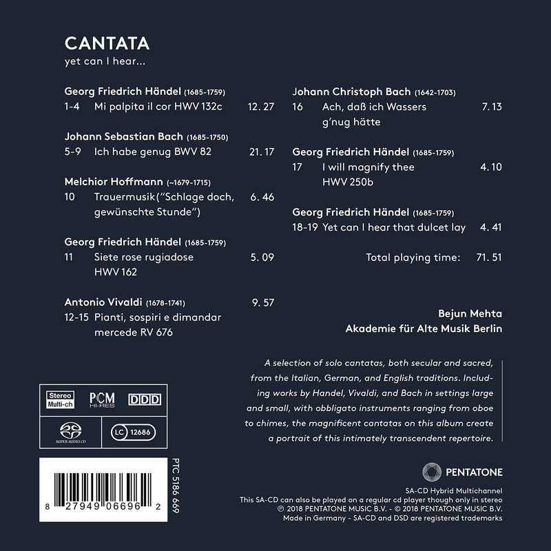 Cantata - Yet Can I Hear / Mehta, Akademie fur Alte Musik Berlin