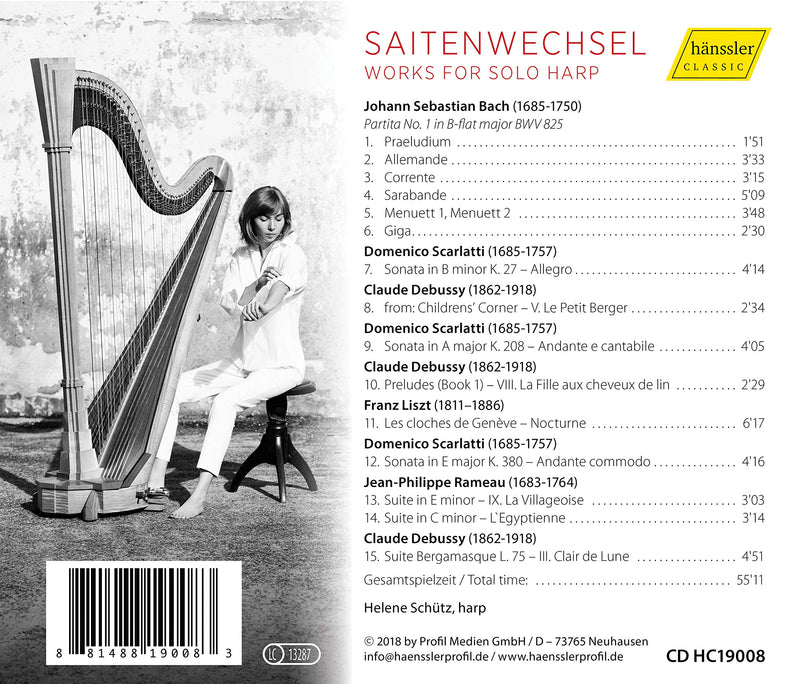 Saitenwechsel: Works for Solo Harp / Schutz
