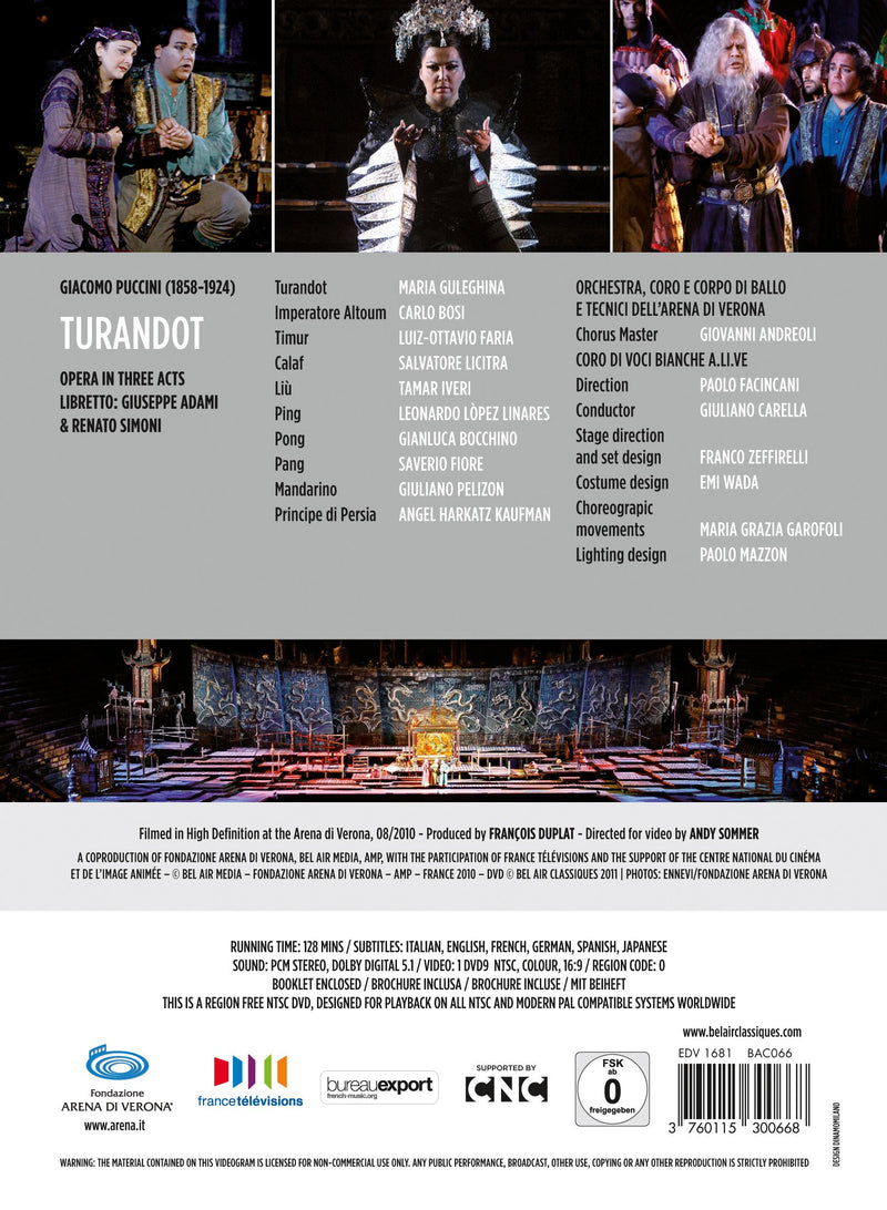 Puccini: Turandot / Guleghina, Licitra, Iveri, Carella