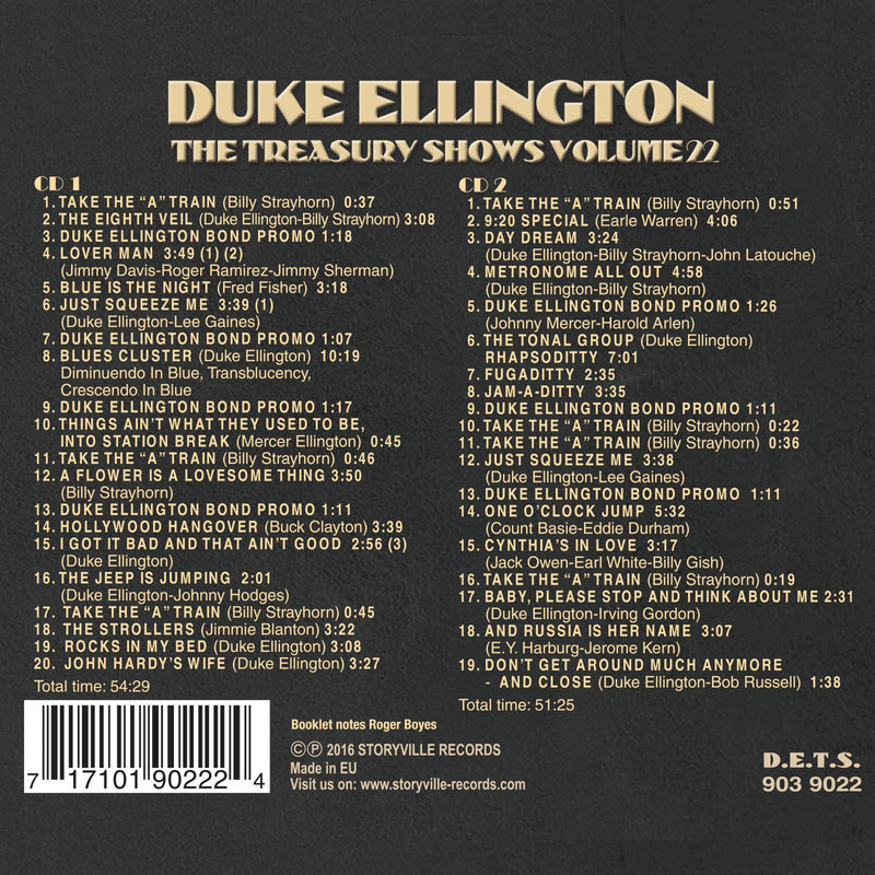 The Treasury Shows, Vol. 22: Duke Elllington & His Orchestra
