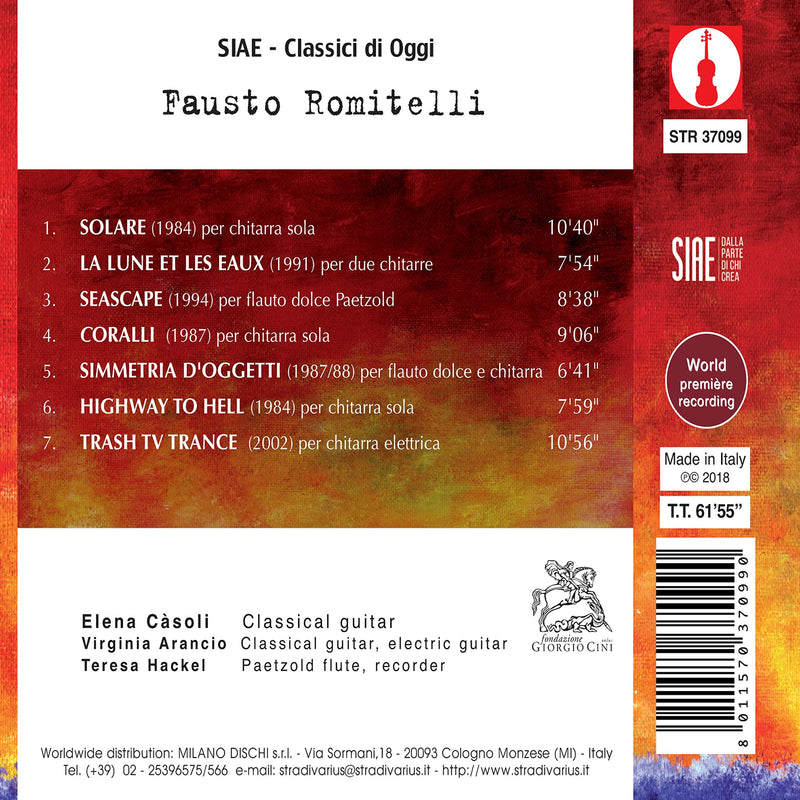 Romitelli: Solare / Casoli, Arancio, Hackel