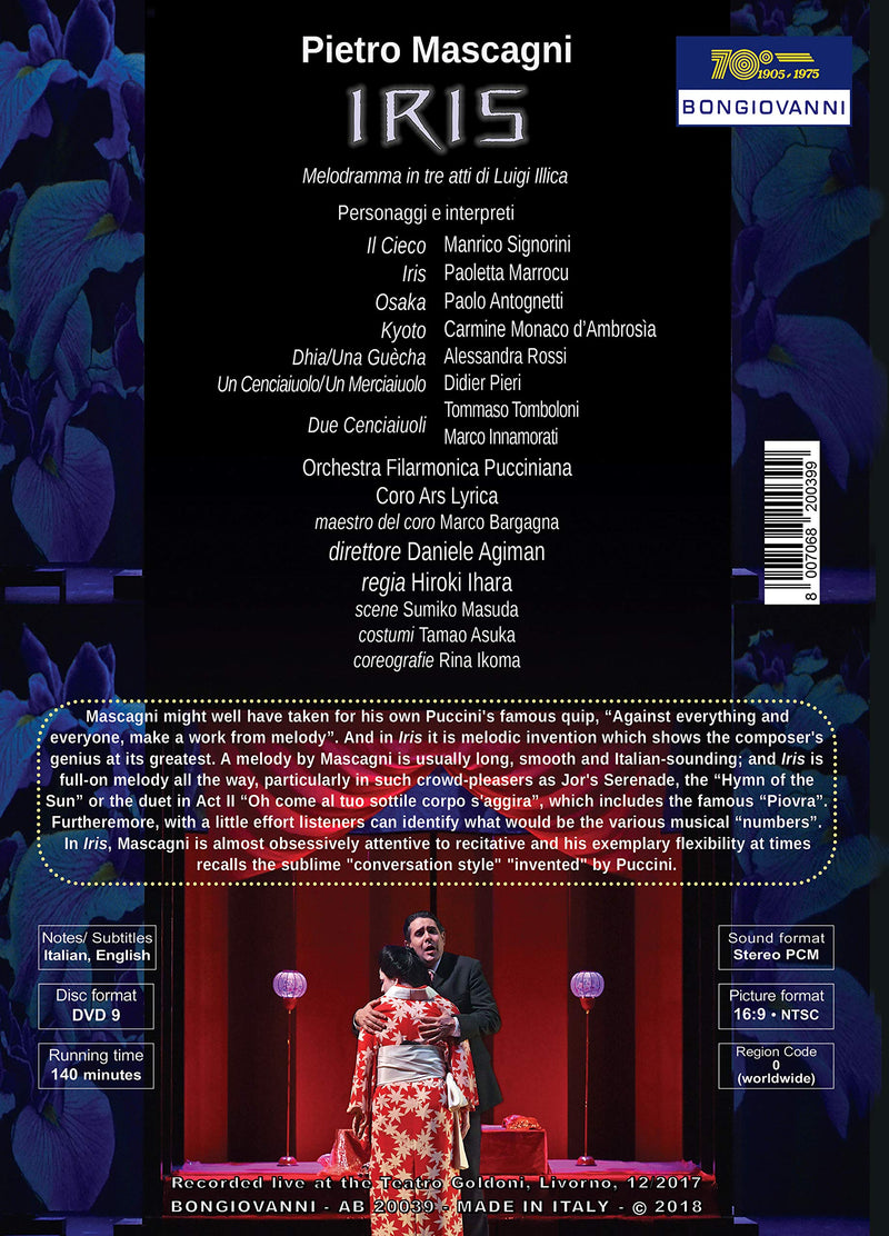 Mascagni: Iris / Agiman, Pucciniana Philharmonic Orchestra