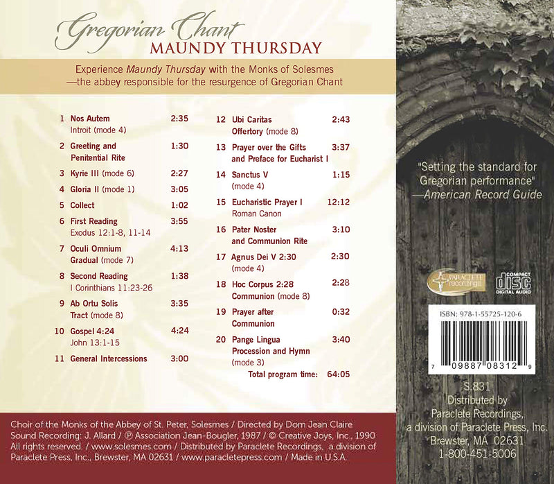 MAUNDY THURSDAY