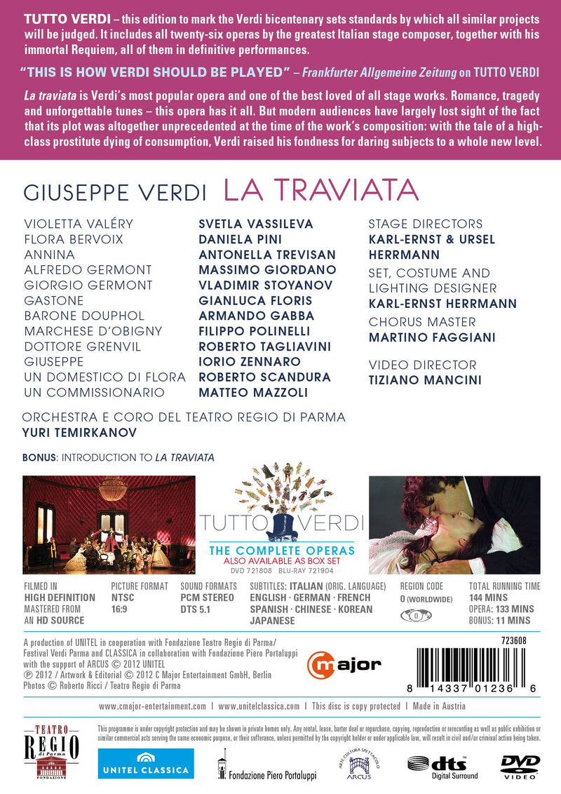 Verdi: La Traviata / Temirkanov, Vassileva, Trevisan, Pini, Giordano, Stoyanov, Tagliavini