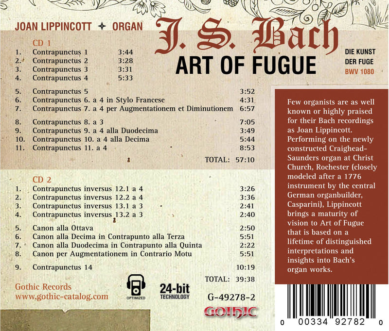 Bach: Art of the Fugue