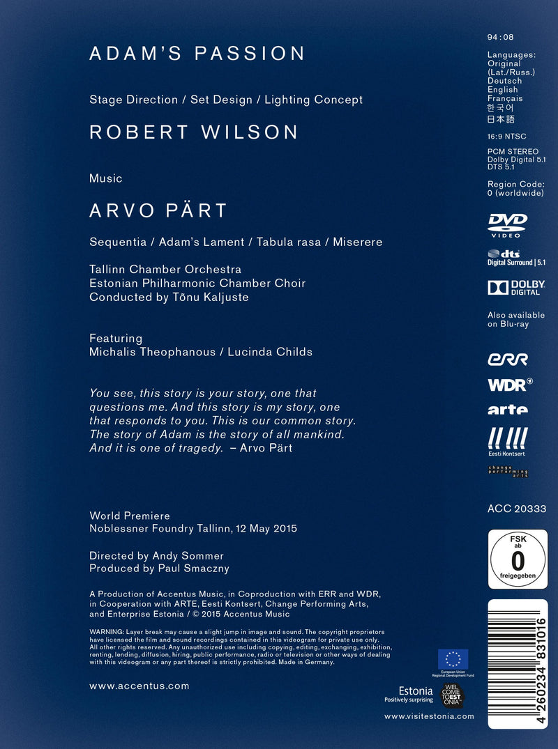 Part/Wilson: Adam's Passion