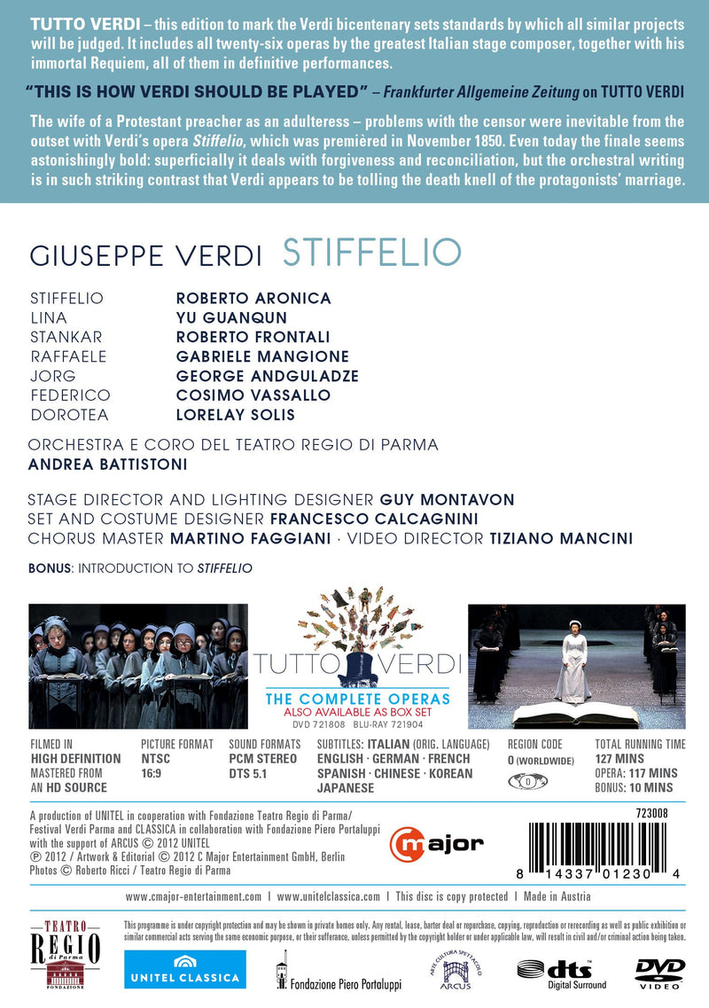 Verdi: Stiffelio / Aronica, Guanqun, Frontali, Mangione, Battistoni