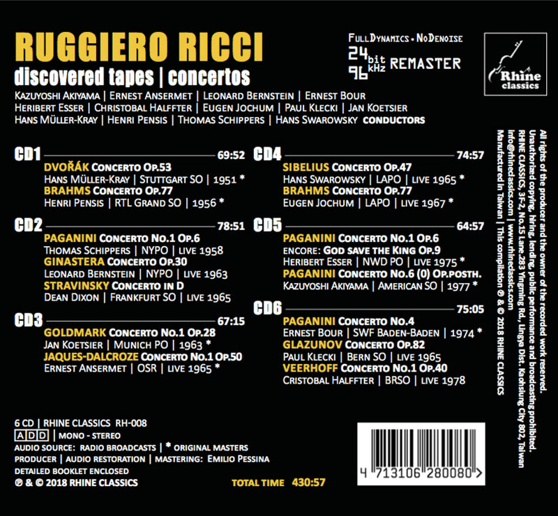 DISCOVERED TAPES - CONCERTOS