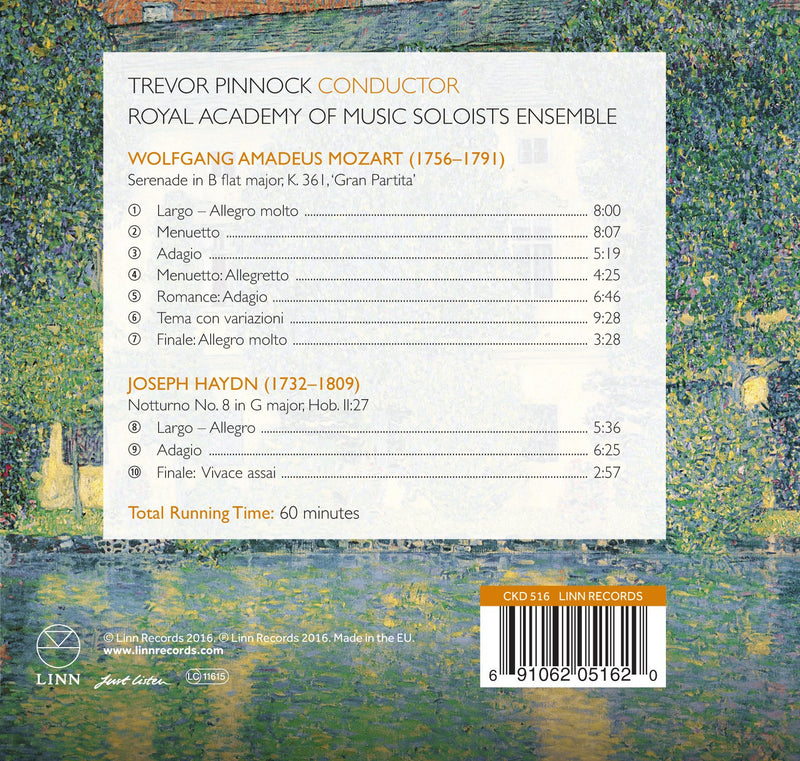 Mozart: Gran Partita / Pinnock, Royal Academy of Music Soloists