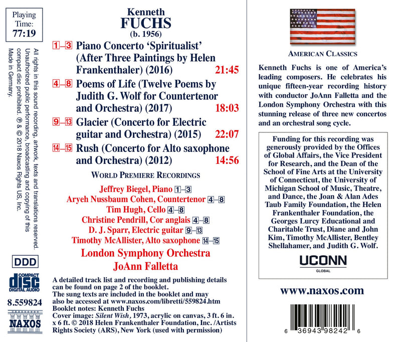 Fuchs: Piano Concerto "Spiritualist", Poems of Life, Etc / Falletta, London Symphony