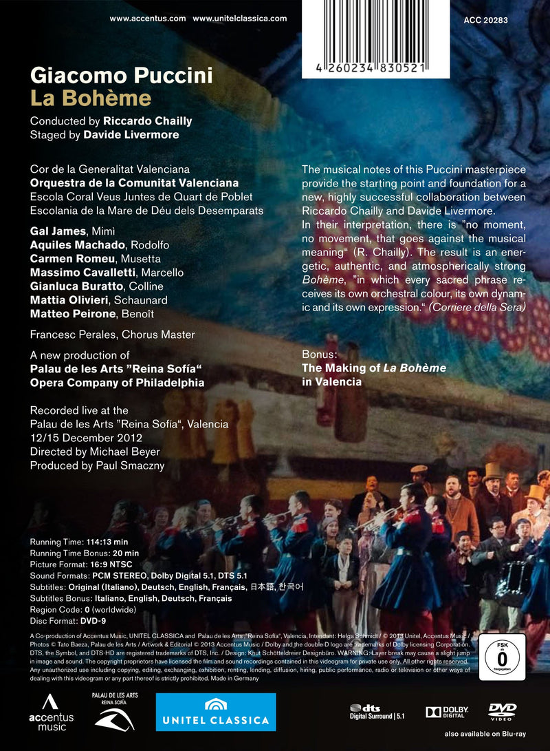 Puccini: La Boheme / Chailly, Livermore, James, Machado, Romeu, Buratto