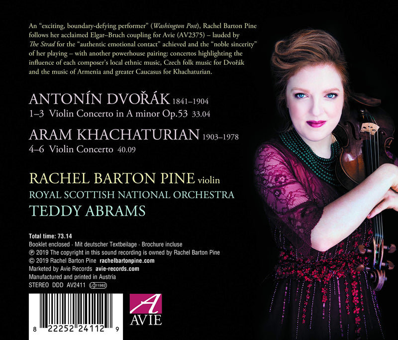 Dvorak & Khachaturian: Violin Concertos / Pine, Abrams, RSNO