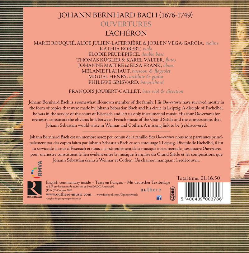 Johann Bernhard Bach: Ouvertures / Joubert-Caillet, L'Acheron