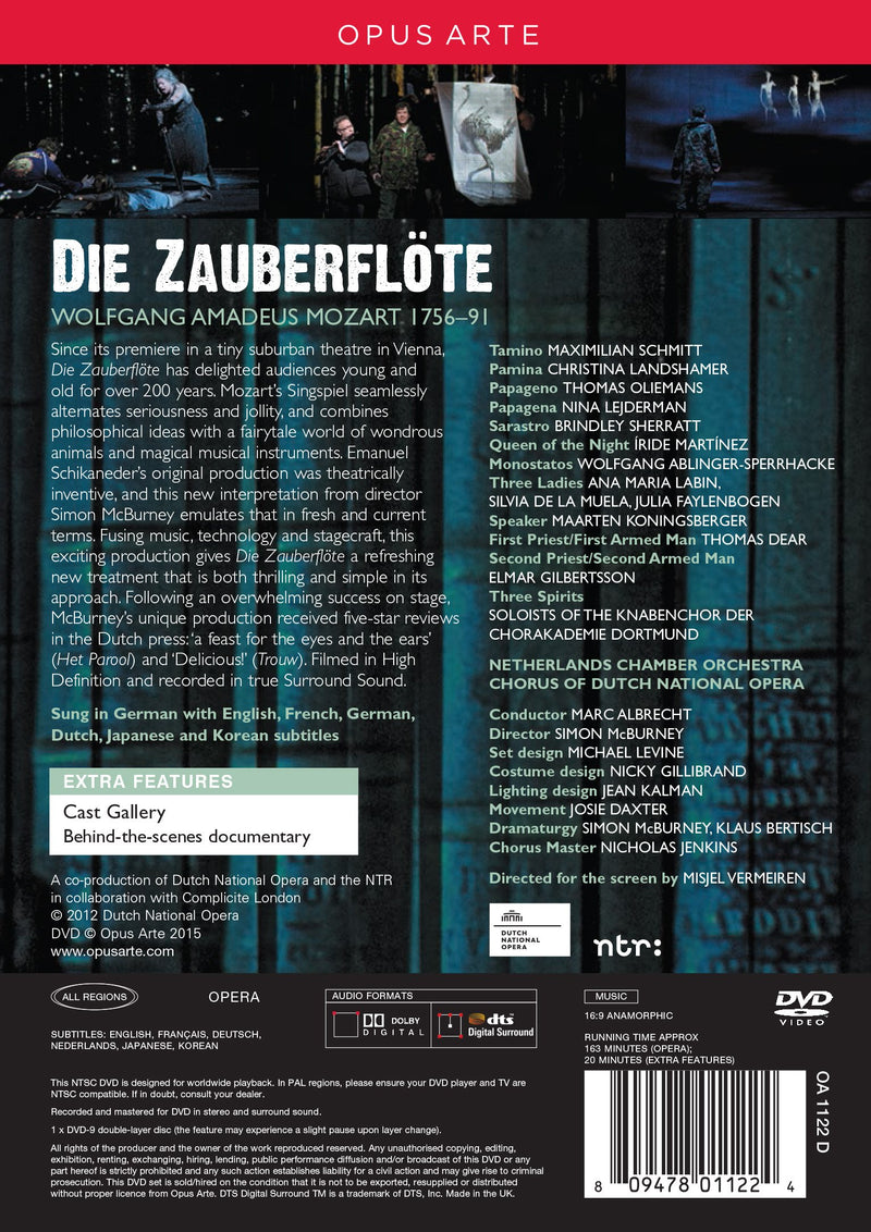 Mozart: Die Zauberflote / Schmitt, Landshamer, Albrecht, Netherlands Chamber Orchestra