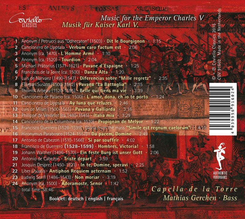 Music for Emperor Charles V / Capella de la Torre