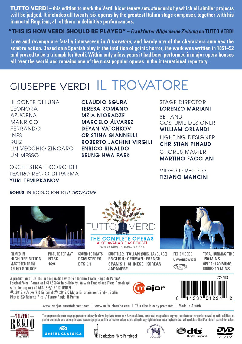 Verdi: Il Trovatore / Sgura, Romano, Nioradze, Alvarez, Temirkanov