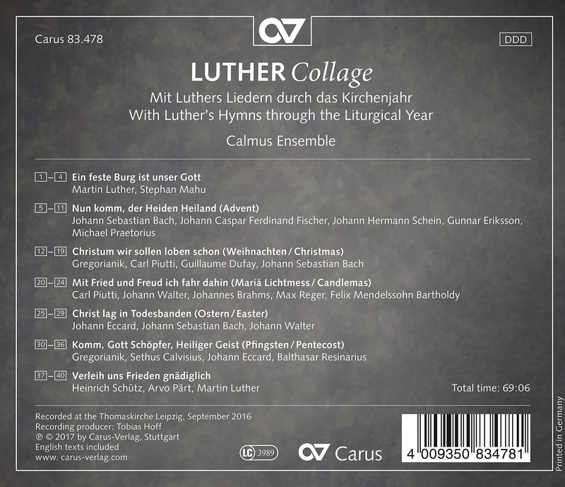 Luther Collage / Calmus Ensemble